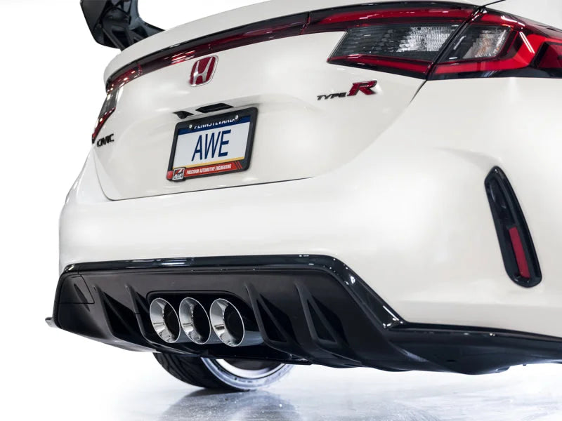 AWE Tuning 2023 Honda Civic Type R FL5 Track Edition Exhaust w/ Triple Chrome Silver Tips - Additional View 12