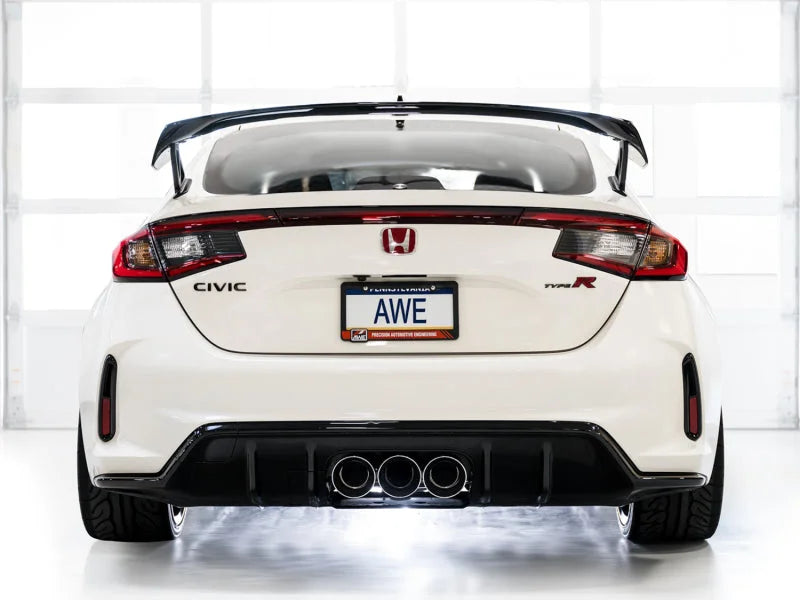 AWE Tuning 2023 Honda Civic Type R FL5 Track Edition Exhaust w/ Triple Chrome Silver Tips - Additional View 13