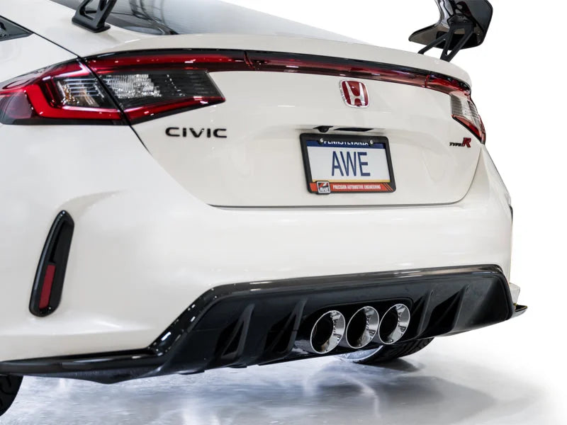 AWE Tuning 2023 Honda Civic Type R FL5 Track Edition Exhaust w/ Triple Chrome Silver Tips - Additional View 16