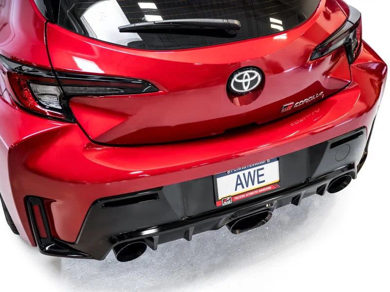AWE Tuning 2023+ Toyota GR Corolla Track Edition Exhaust - Diamond Black Tips - Additional View 6