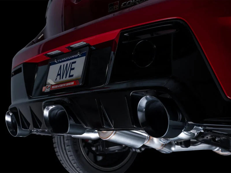 AWE Tuning 2023+ Toyota GR Corolla Track Edition Exhaust - Diamond Black Tips - Additional View 7