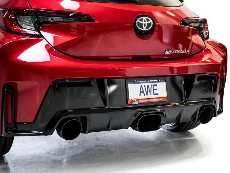 AWE Tuning 2023+ Toyota GR Corolla Track Edition Exhaust - Diamond Black Tips - Additional View 8