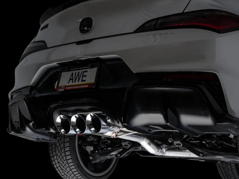 AWE Tuning 2024 Acura Integra Type S DE5 FWD Track Edition Exhaust w/ Triple Chrome Silver Tips - Additional View 6