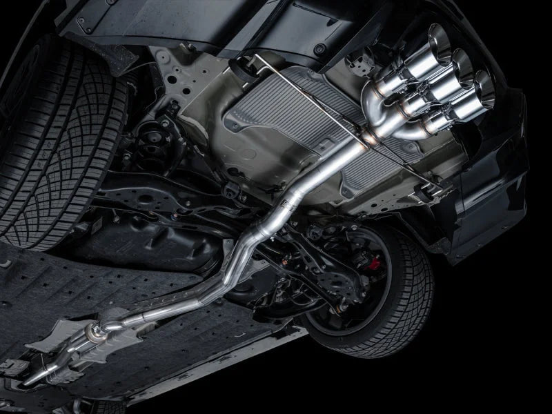 AWE Tuning 2024 Acura Integra Type S DE5 FWD Track Edition Exhaust w/ Triple Chrome Silver Tips - Additional View 7