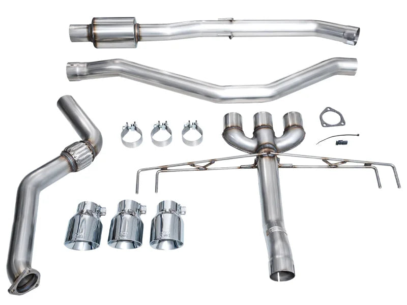 AWE Tuning 2024 Acura Integra Type S DE5 FWD Track Edition Exhaust w/ Triple Chrome Silver Tips - Additional View 13