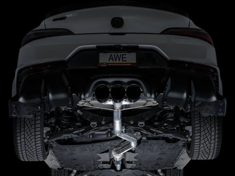AWE Tuning 2024 Acura Integra Type S DE5 FWD Track Edition Exhaust w/ Triple Diamond Black Tips - Additional View 9