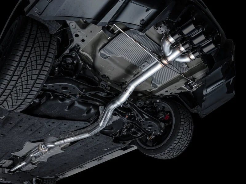 AWE Tuning 2024 Acura Integra Type S DE5 FWD Track Edition Exhaust w/ Triple Diamond Black Tips - Additional View 11
