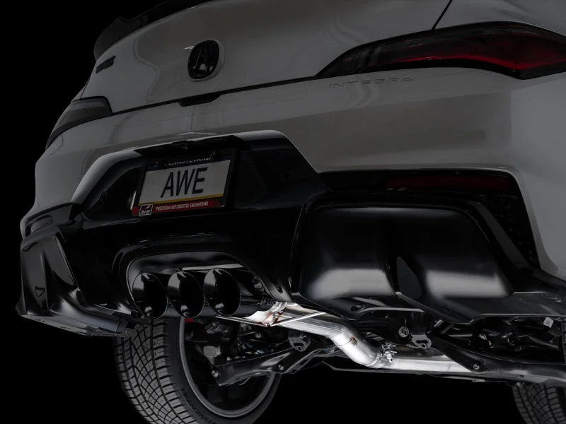 AWE Tuning 2024 Acura Integra Type S DE5 FWD Track Edition Exhaust w/ Triple Diamond Black Tips - Additional View 15