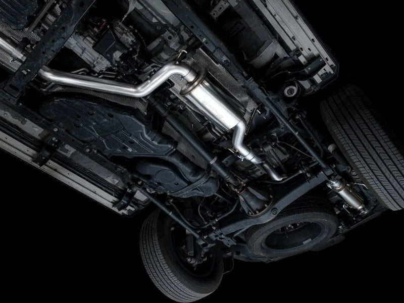 AWE Tuning 2024+ Toyota Land Cruiser / 2025+ Toyota 4Runner 0FG Cat-Back Exhaust w/ BashGuard - Side View
