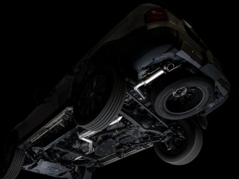 AWE Tuning 2024+ Toyota Land Cruiser / 2025+ Toyota 4Runner 0FG Cat-Back Exhaust w/ BashGuard - Back View