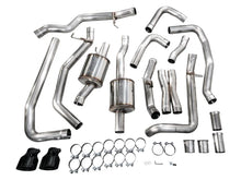 Load image into Gallery viewer, AWE Tuning 2025+ RAM 1500 RHO 3.0 I6 TT 0FG Dual Rear Exit Cat-Back Exhaust - Diamond Black Tips - Additional View 12