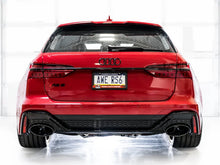 Load image into Gallery viewer, AWE Tuning 21-23 Audi C8 RS6/RS7 SwitchPath Cat-back Exhaust - Diamond Black Tips - Back View