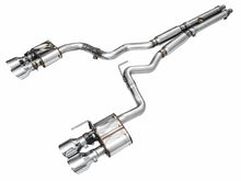 Load image into Gallery viewer, AWE Tuning 21-23 Ford Mustang Mach 1 SwitchPath Cat-Back Exhaust w/ Quad Chrome Silver Tips - Main Product View