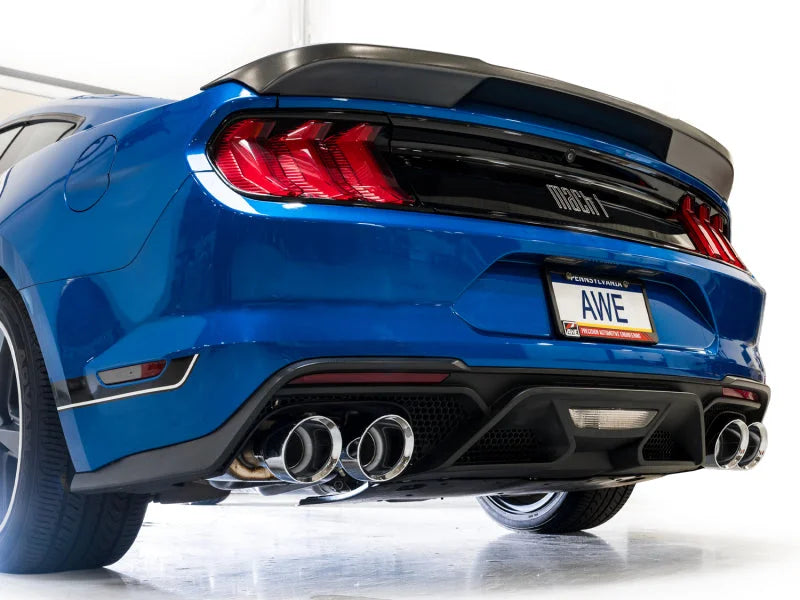 AWE Tuning 21-23 Ford Mustang Mach 1 SwitchPath Cat-Back Exhaust w/ Quad Chrome Silver Tips - Additional View 5
