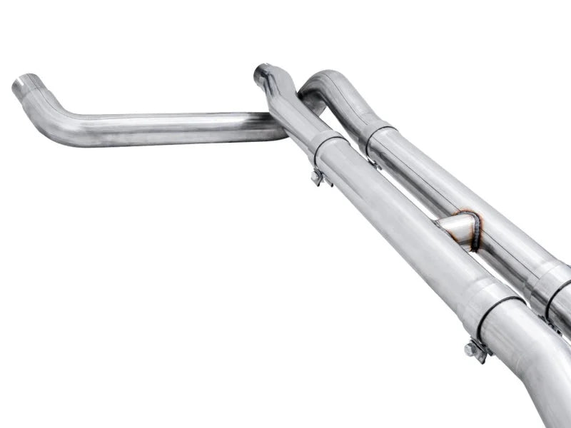 AWE Tuning 22-23 GMC Sierra 1500 AT4X 6.2L 0FG Catback Split Dual (Flat Bumper) - Bashguard(No Tips) - Additional View 12