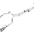 Load image into Gallery viewer, AWE Tuning 22-23 GMC Sierra 1500 AT4X 6.2L 0FG Catback Split Dual (Flat Bumper) - Chrome Silver Tips - Main Product View