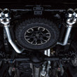 Load image into Gallery viewer, AWE Tuning 22-23 GMC Sierra 1500 AT4X 6.2L 0FG Catback Split Dual (Flat Bumper) - Chrome Silver Tips - Installation View