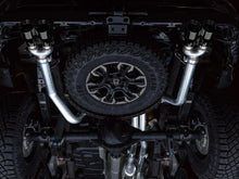 Load image into Gallery viewer, AWE Tuning 22-23 GMC Sierra 1500 AT4X 6.2L 0FG Catback Split Dual (Flat Bumper) - Diamond Black Tips - Side View
