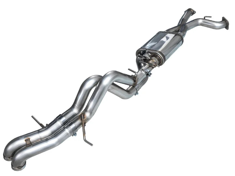 AWE Tuning 22-24 Ford Bronco Raptor 4WD Dual BashGuards Cat-Back SwitchPath Exhaust (No Tips) - Main Product View