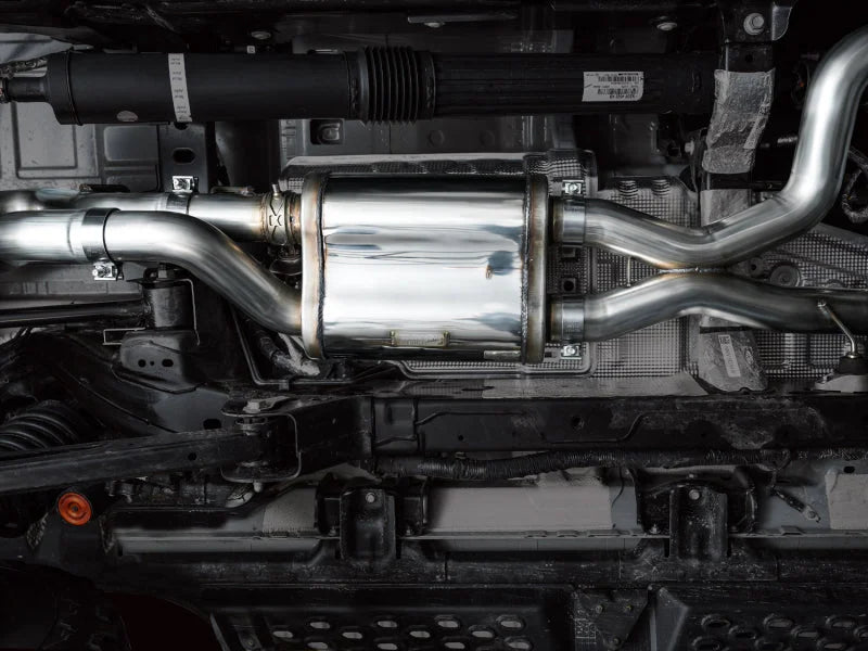 AWE Tuning 22-24 Ford Bronco Raptor 4WD Dual BashGuards Cat-Back SwitchPath Exhaust (No Tips) - Additional View 5