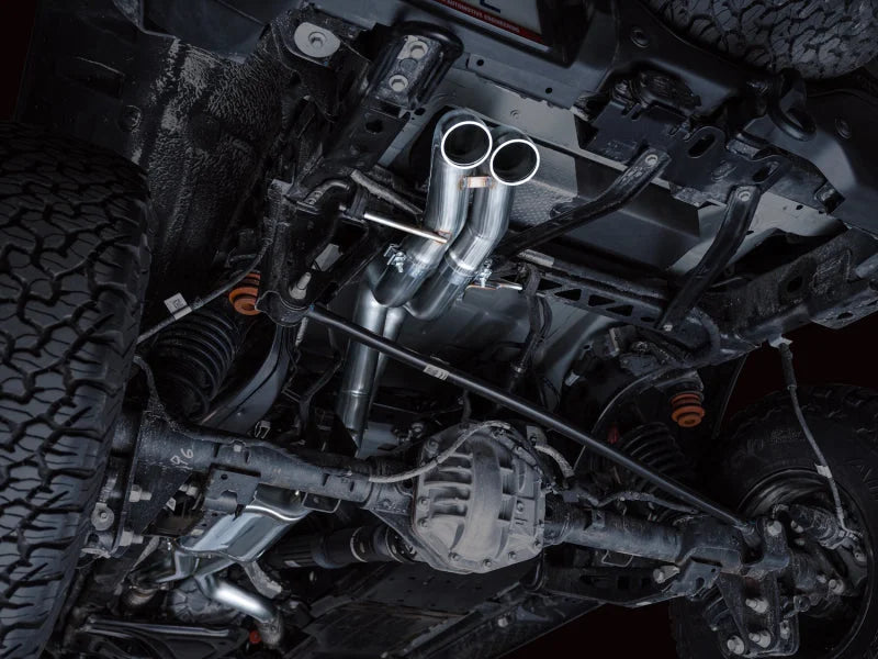 AWE Tuning 22-24 Ford Bronco Raptor 4WD Dual BashGuards Cat-Back SwitchPath Exhaust (No Tips) - Additional View 13