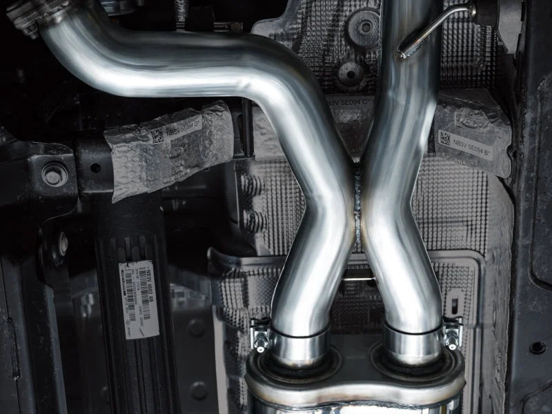 AWE Tuning 22-24 Ford Bronco Raptor 4WD Dual BashGuards Cat-Back SwitchPath Exhaust (No Tips) - Additional View 14