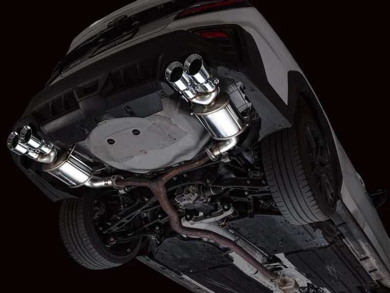AWE Tuning 22-25 Subaru VB WRX Touring Edition Axle-Back Exhaust - Chrome Silver Tips - Installation View