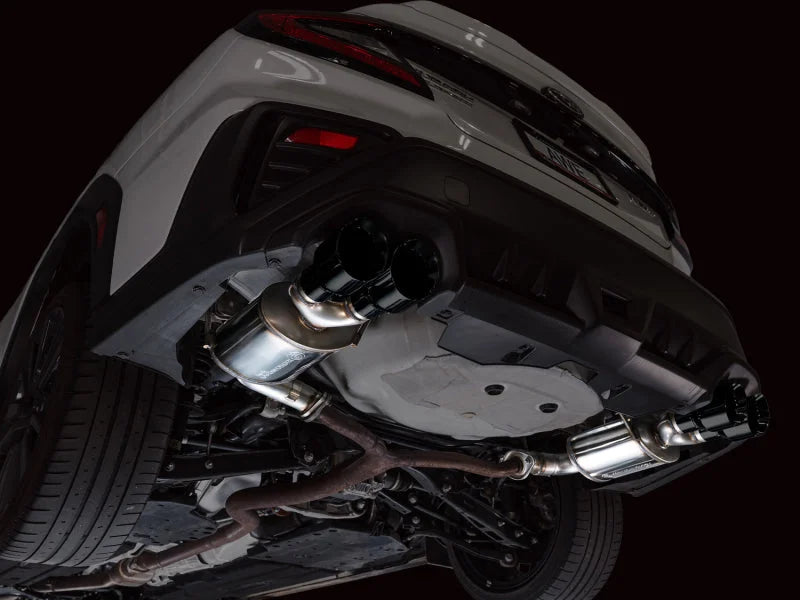 AWE Tuning 22-25 Subaru VB WRX Touring Edition Axle-Back Exhaust - Diamond Black Tips - Back View
