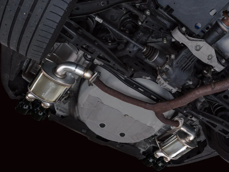 AWE Tuning 22-25 Subaru VB WRX Touring Edition Axle-Back Exhaust - Diamond Black Tips - Installation View