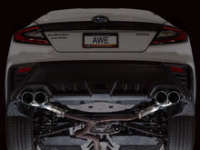 Load image into Gallery viewer, AWE Tuning 22-25 Subaru VB WRX Track Edition Axle-Back Exhaust - Chrome Silver Tips - Back View