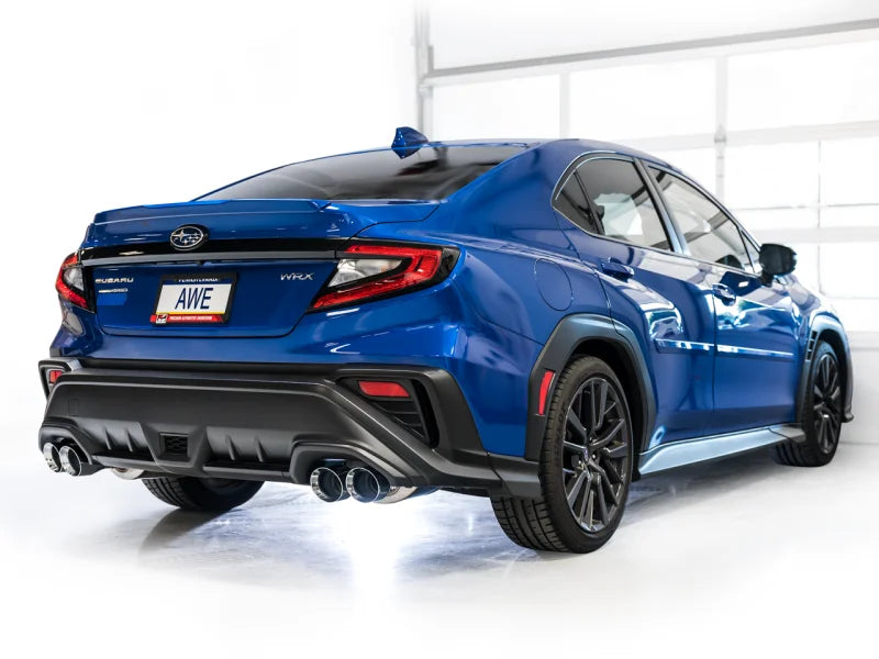AWE Tuning 22-25 Subaru VB WRX Track Edition Axle-Back Exhaust - Chrome Silver Tips - Additional View 8