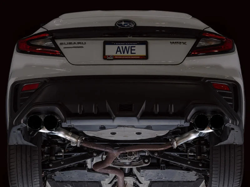 AWE Tuning 22-25 Subaru VB WRX Track Edition Axle-Back Exhaust - Diamond Black Tips - Additional View 6