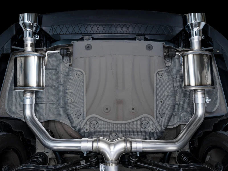 AWE Tuning 22-25 Volkswagen Jetta GLI Touring Edition Exhaust - Chrome Silver Tips - Back View
