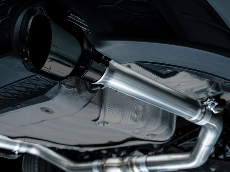 AWE Tuning 22-25 Volkswagen Jetta GLI Track Edition Exhaust - Diamond Black Tips - Installation View