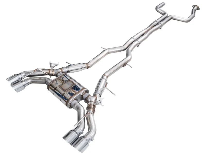 AWE Tuning 22-26 Cadillac CT5-V Blackwing SwitchPath Exhaust - Chrome Silver Tips - Main Product View