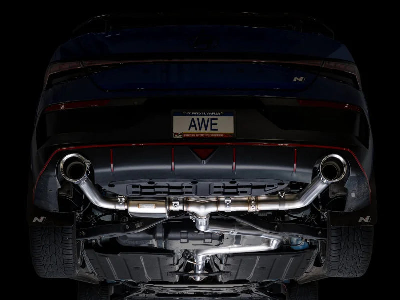 AWE Tuning 22-26 Hyundai Elantra N SwitchPath Cat-Back Exhaust - Chrome Silver Tips - Additional View 10