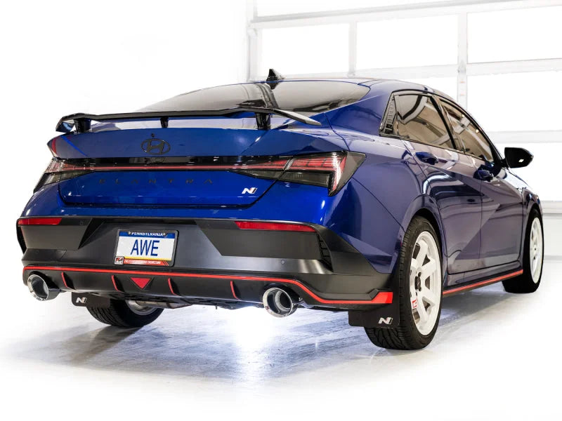 AWE Tuning 22-26 Hyundai Elantra N Track Edition Cat-Back Exhaust - Chrome Silver Tips - Additional View 5