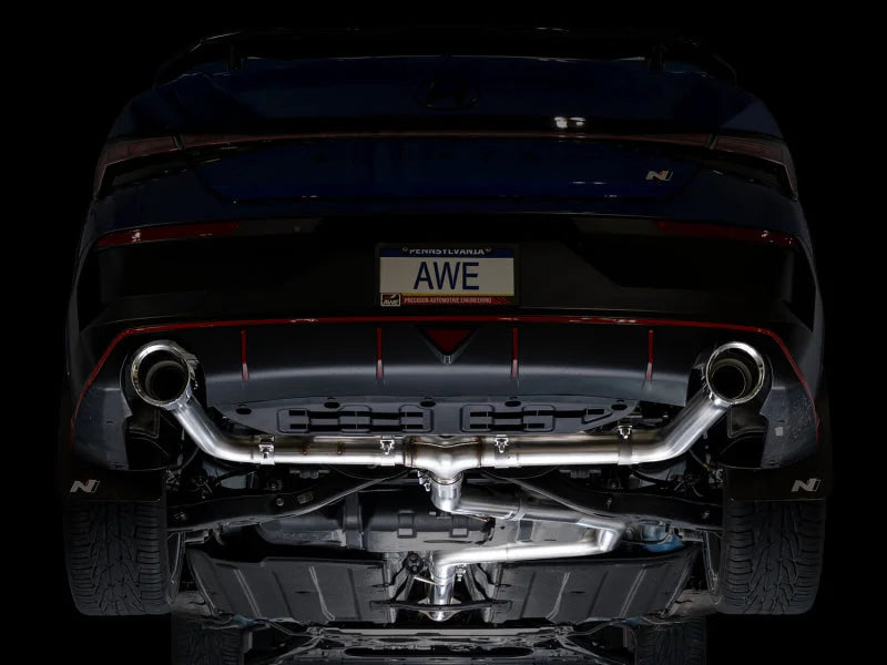 AWE Tuning 22-26 Hyundai Elantra N Track Edition Cat-Back Exhaust - Chrome Silver Tips - Additional View 9
