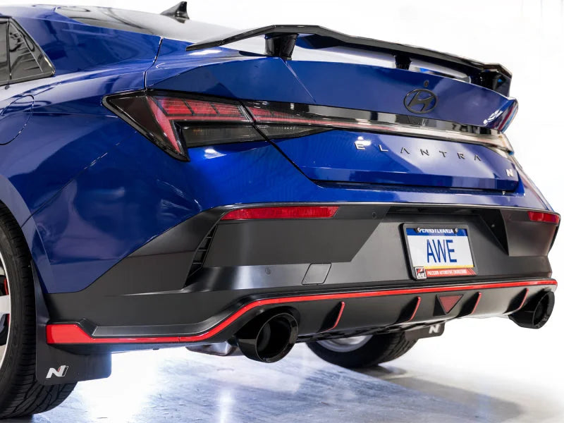 AWE Tuning 22-26 Hyundai Elantra N Track Edition Cat-Back Exhaust - Diamond Black Tips - Additional View 5