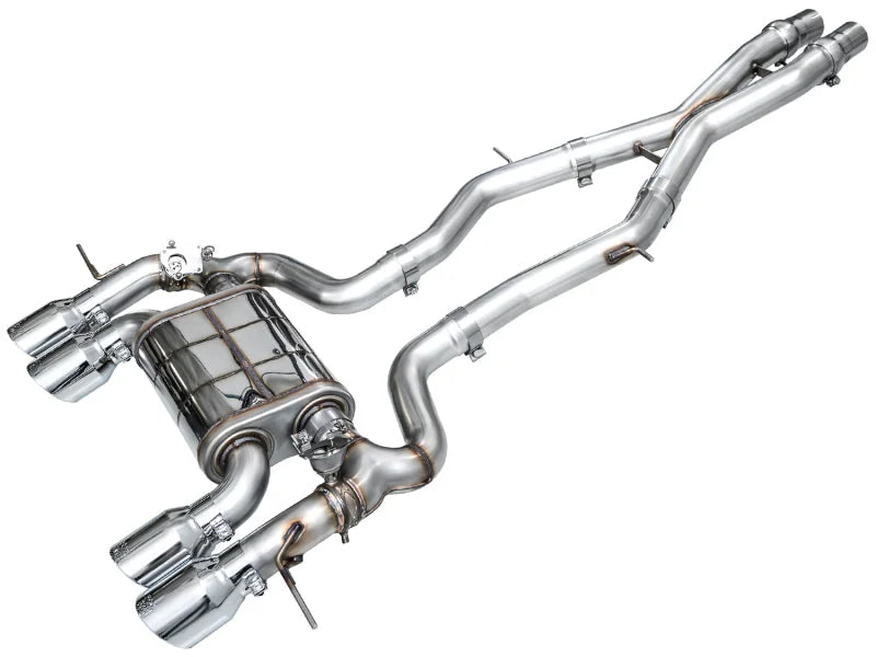 AWE Tuning 23-24 BMW G87 M2 SwitchPath Edition Exhaust - Chrome Silver Tips - Main Product View