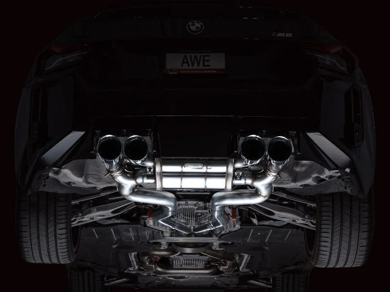 AWE Tuning 23-24 BMW G87 M2 SwitchPath Edition Exhaust - Chrome Silver Tips - Additional View 8