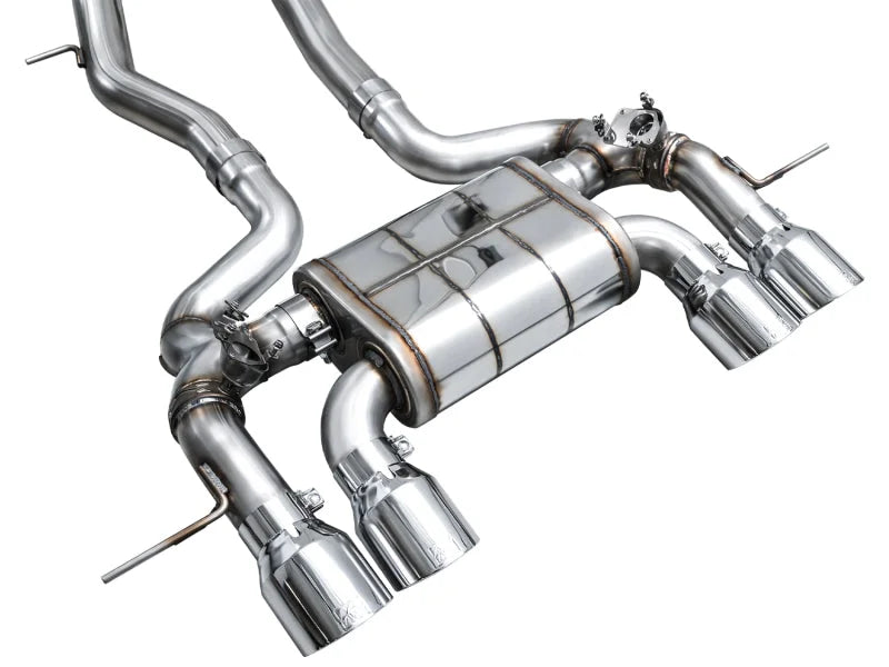 AWE Tuning 23-24 BMW G87 M2 SwitchPath Edition Exhaust - Chrome Silver Tips - Additional View 12