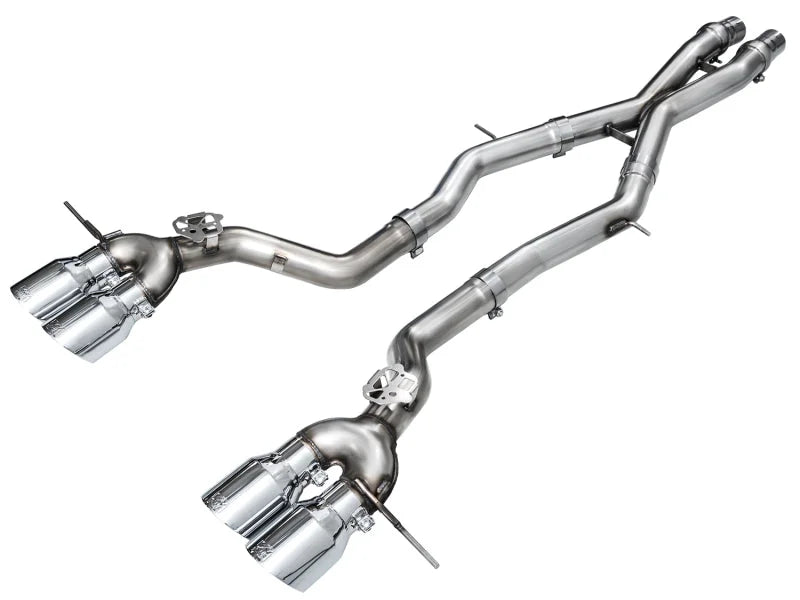 AWE Tuning 23-24 BMW G87 M2 Track Edition Exhaust - Chrome Silver Tips - Main Product View