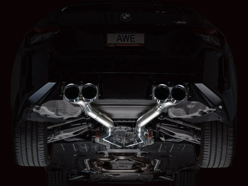 AWE Tuning 23-24 BMW G87 M2 Track Edition Exhaust - Chrome Silver Tips - Additional View 5