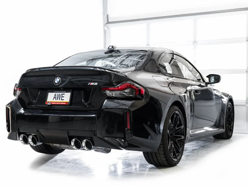AWE Tuning 23-24 BMW G87 M2 Track Edition Exhaust - Chrome Silver Tips - Additional View 8