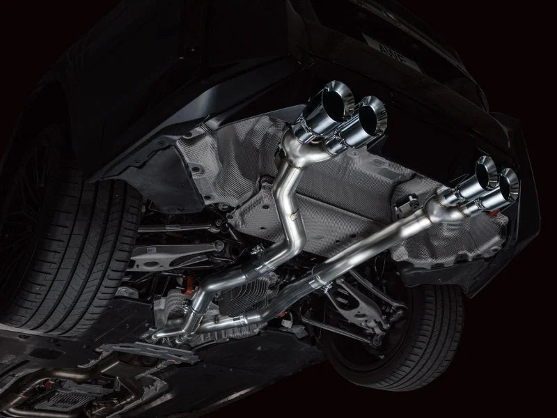 AWE Tuning 23-24 BMW G87 M2 Track Edition Exhaust - Chrome Silver Tips - Additional View 9
