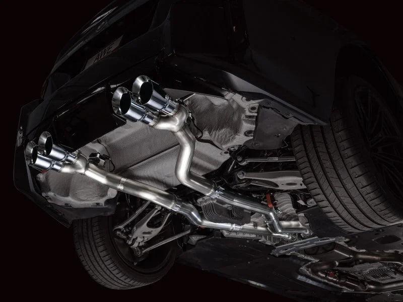 AWE Tuning 23-24 BMW G87 M2 Track Edition Exhaust - Chrome Silver Tips - Additional View 11