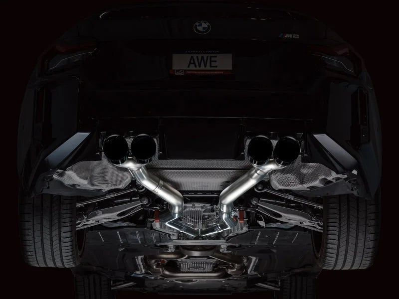 AWE Tuning 23-24 BMW G87 M2 Track Edition Exhaust - Diamond Black Tips - Additional View 5