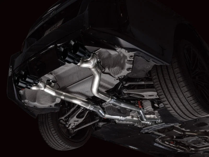 AWE Tuning 23-24 BMW G87 M2 Track Edition Exhaust - Diamond Black Tips - Additional View 6