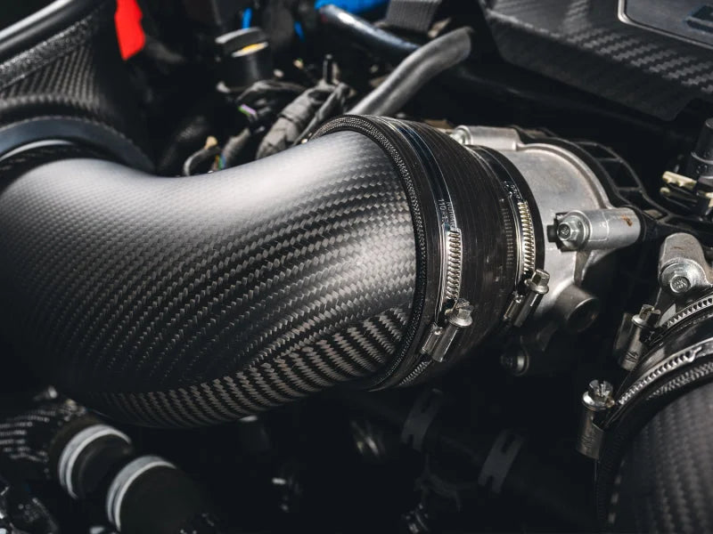 AWE Tuning 24-26 Ford S650 Mustang GT/Dark Horse S-FLO Carbon Intake - Back View